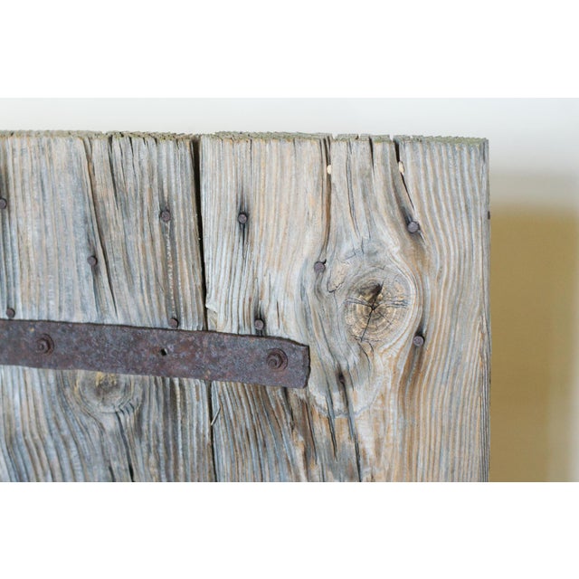 Antique Oak Door in Wrought Iron from Befos, 1800 For Sale - Image 6 of 17