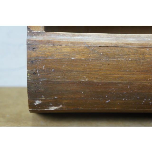 Antique Oak Mirrored Bathroom Apothecary Medicine Cabinet Cupboard 26" For Sale - Image 18 of 18