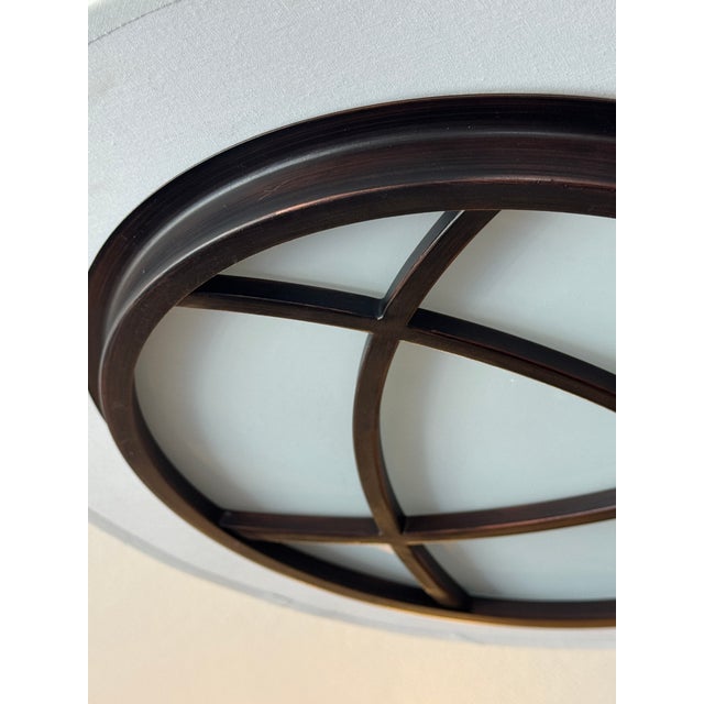 Orbit Drum Flush Mount Ceiling Light For Sale In San Francisco - Image 6 of 11