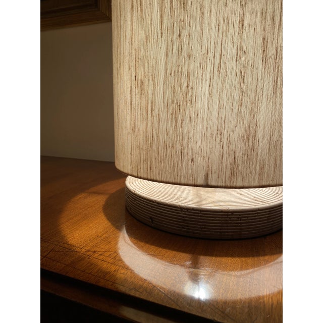 1970s Set of 2 Hollywood Regency Travertine Table Lamp Base, Italy 1970s For Sale - Image 5 of 12
