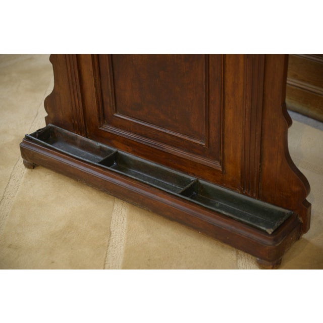 Brown Wooden Coat Rack, 1920s For Sale - Image 8 of 9