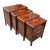 Early 20th Century Rosewood Anglo Indian Campaign Style Nesting Chest Tables For Sale