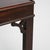 Chippendale 1900-1909 United Kingdom Deep Ebony Black Ebonized Console Table For Sale - Image 3 of 11