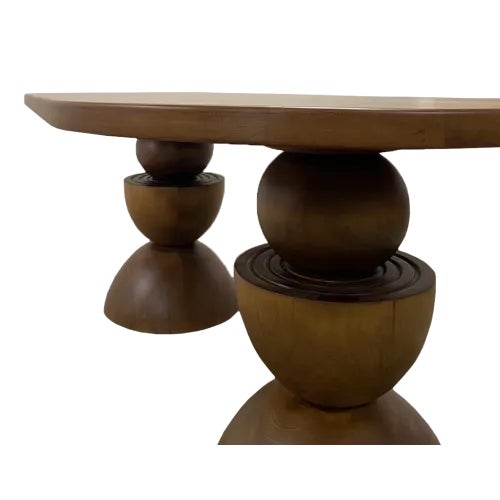Solid Beech Tree Dining Table For Sale - Image 4 of 4