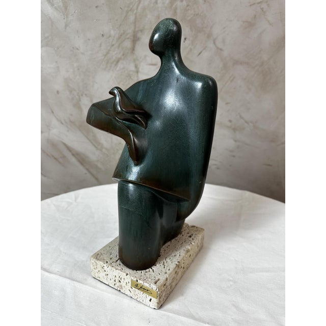 Cristina Puell, Sculpture of Figure, 1980s, Bronze For Sale - Image 10 of 12