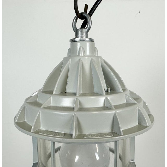 Mid-Century Modern Industrial Grey Cast Aluminium Light from Yamada Co.ltd., 1960s For Sale - Image 3 of 14