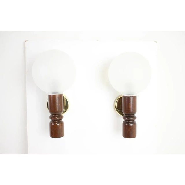 Made in czechoslovakia. Made of glass, wood, brass. Re-polished. Us adapter included. With aged patina. Good original...