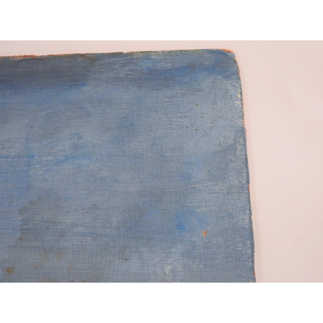 Early 20th century oil on artist board painting of desert landscape with yucca plants. Unsigned. Unframed, edge wear, some...