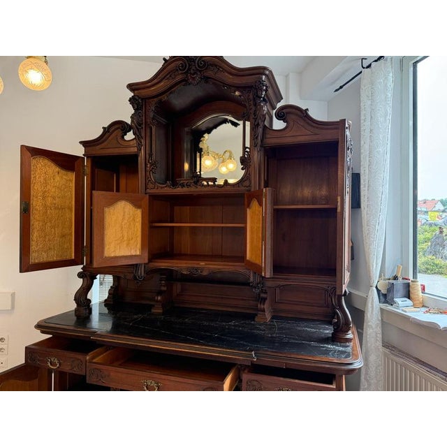 Baroque Pfeiferl Topboard Buffet, 1880s For Sale - Image 10 of 18