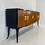 Osvaldo Borsani Art Deco Italian Lacquer Walnut and Gold Leaf Sideboard attributed to Osvaldo Borsani, 1950s For Sale - Image 4 of 12