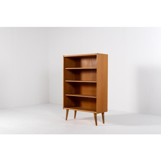 Wood Mid-Century Modern Danish Oak Bookcase, 1960s For Sale - Image 7 of 10