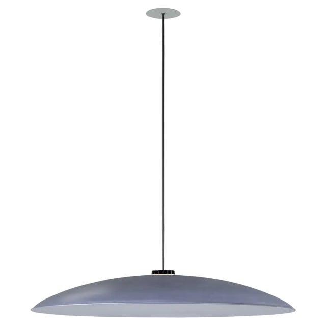 Large Blue Headhat Plate Pendant Lamp by Santa & Cole For Sale