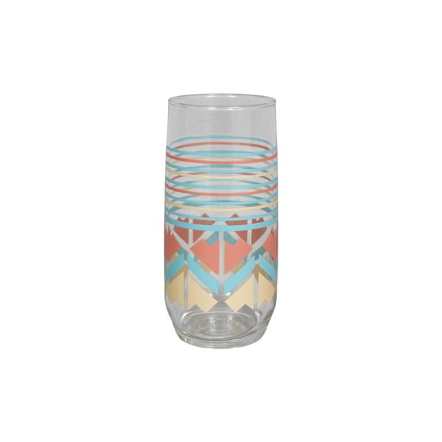 Mid 20th Century Southwestern Mid Century Glass Tumblers, Set of 6 For Sale - Image 4 of 8
