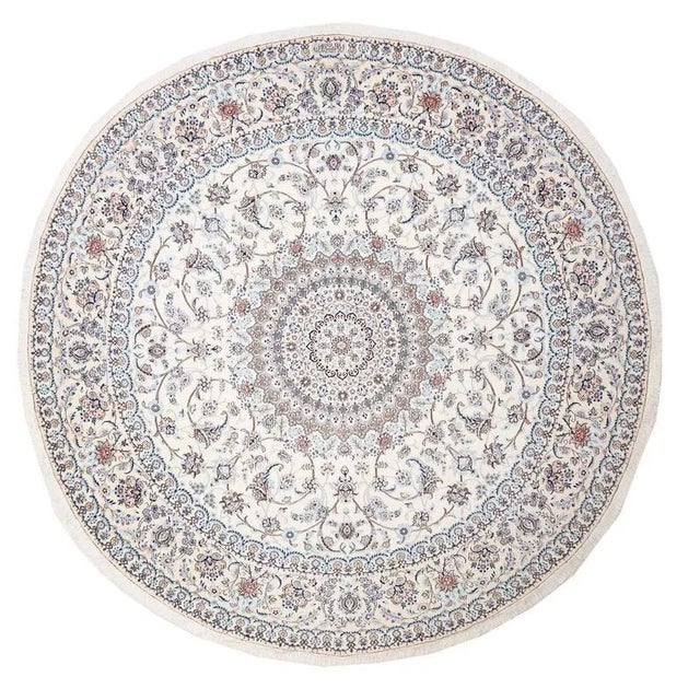 Middle Eastern Hand-Knotted Nain Rug with Floral Pattern For Sale - Image 11 of 11