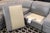 Animal Skin Vintage Postmodern 4pc Curving Gray Leather Sofa Sectional For Sale - Image 7 of 7