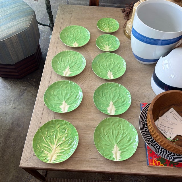 Vintage Dodie Thayer Lettuceware Plates - 9 For Sale In West Palm - Image 6 of 10