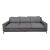 Modern A. Rudin Chrome & Leather Sofa For Sale