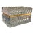 Large French Crystal Casket With Brass Details For Sale