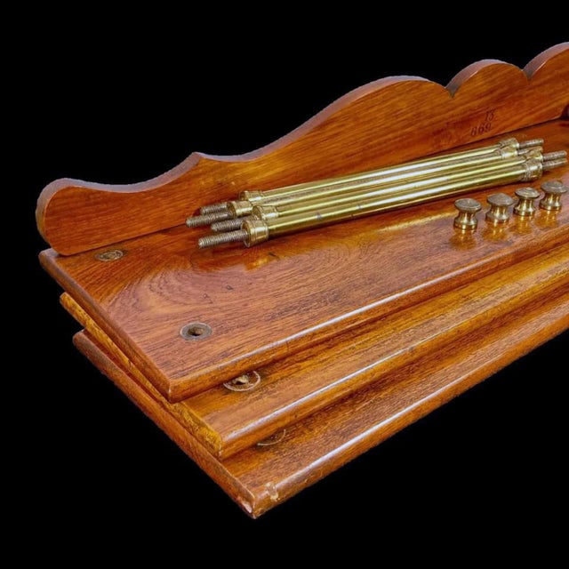 Victorian Teak and Brass Campaign Bookshelves, Army & Navy Store, "The Portable Library" Circa 1885 For Sale - Image 4 of 8