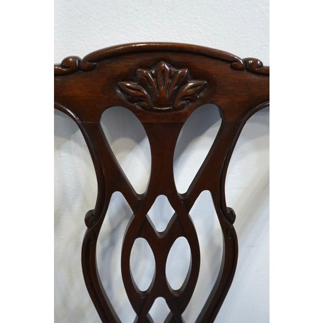 Brown Pennsylvania House Solid Mahogany Traditional Chippendale Style Dining Side Chair 13-3107 / 13-3108 For Sale - Image 8 of 11
