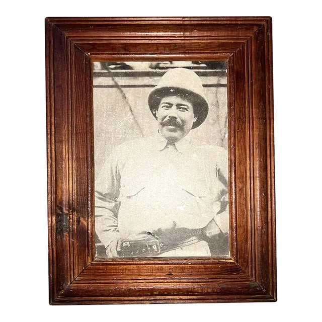 Antique Framed Photograph of Pancho Villa – Mexican Revolution - Mexico For Sale