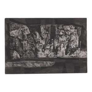 1950s Boško Karanovic Modern Aquatint