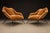 Carlo Hauner Brazilian Modern “Concha” Armchairs in Iron and Burnt Caramel Mohair by Carlo Hauner, Brazil, 1950s For Sale - Image 4 of 18