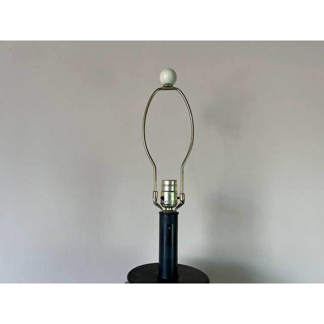 Mid-Century Multi Color Ceramic Glazed Table Lamp For Sale - Image 11 of 12