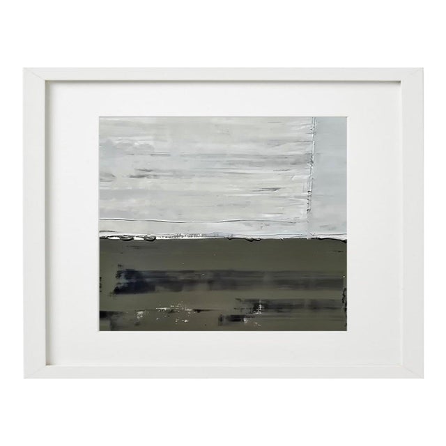 Paper Contemporary Abstract Landscape - Natural Color Palette / Beach Art For Sale - Image 7 of 7