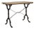 1900s French Metal Side Table With Wooden Top For Sale