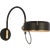 Modern Thomas O'Brien for Visual Comfort Signature Oso 13" Articulating Arc Wall Light in Modern Iron and Hand-Rubbed Antique Brass with Modern Iron Shade For Sale - Image 3 of 11
