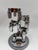 Mid-Century Modern Modular Candleholder with Silver Aluminum Plug-in System in the style of Stoff Nagel, 1950s, Set of 4 For Sale - Image 3 of 14