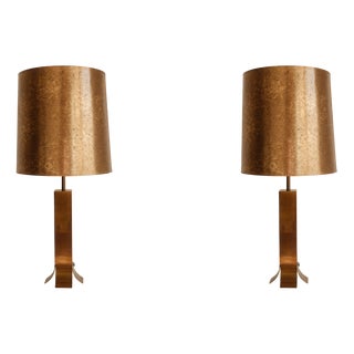 Vintage Sculptural Table Lamps, Set of 2 For Sale