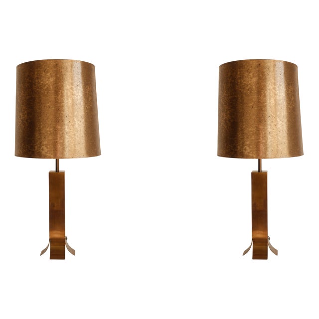 Vintage Sculptural Table Lamps, Set of 2 For Sale