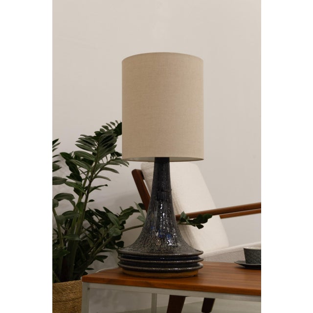 Mid-Century Danish Stoneware Table Lamp by Frank Tromborg for Axella, 1960s For Sale - Image 15 of 18