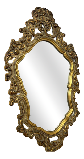 Vintage French Ornate Wall Mirror
