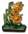 1930s Vintage 1930s Hubley Manufacturing Co. Model #453 Cast Iron "Jonquils" Flower Doorstop With Nice Colors For Sale - Image 5 of 12