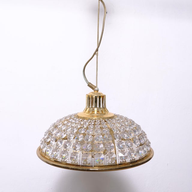Pendant with Crystal Gems, Italy, 1950s For Sale - Image 10 of 18