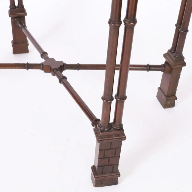 Wood 1910s Chippendale Style Table or Stand For Sale - Image 7 of 8