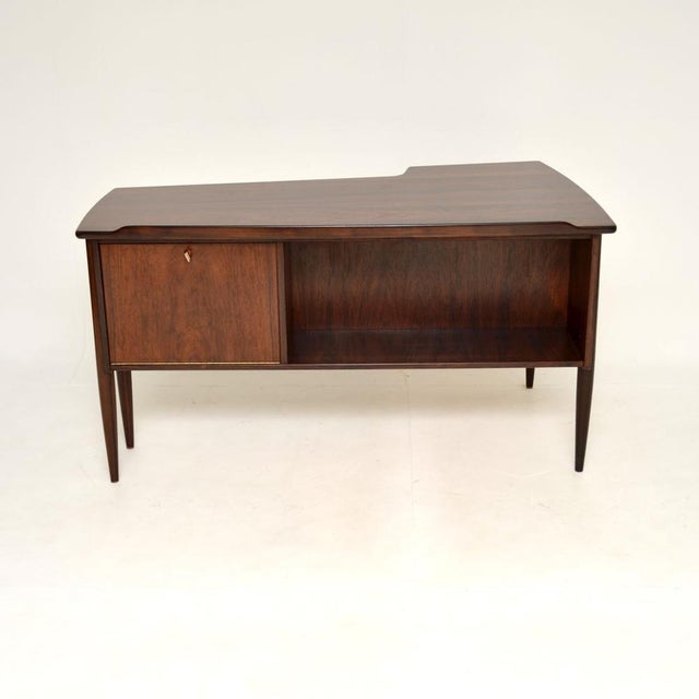 Vintage Swedish Boomerang Desk attributed to Goran Strand for Lelangs Mobelfabrik, 1960s For Sale - Image 9 of 14