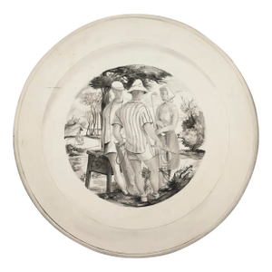 1940 William Palmer Ninth Tee Golf Watercolor