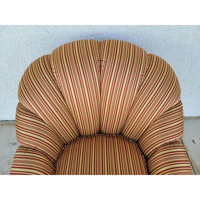 Red Boudoir Lounge Chair by Cameron Collection For Sale - Image 8 of 12