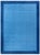 Serene Mid-Century Dhurrie Blue With Navy Blue Flatweave Cotton Rug For Sale