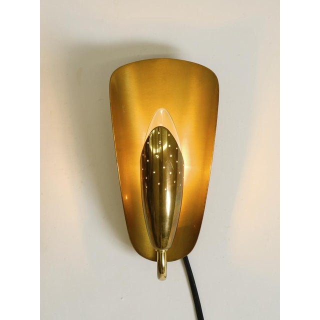 Mid-Century Modern Swedish Brass Wall Lamps, 1950s, Set of 2 For Sale - Image 10 of 13