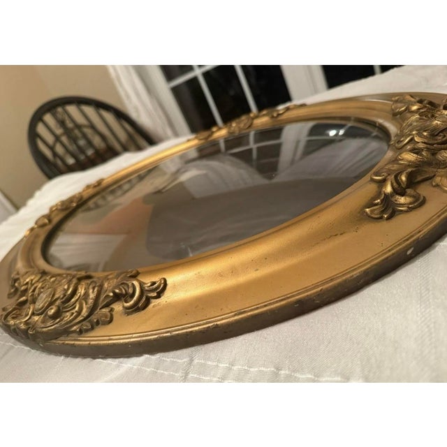 Mid 19th Century Antique Hand Tinted Pre 1890s Photo Ornate Frame Convex Bubble Glass 19x25” For Sale - Image 5 of 10