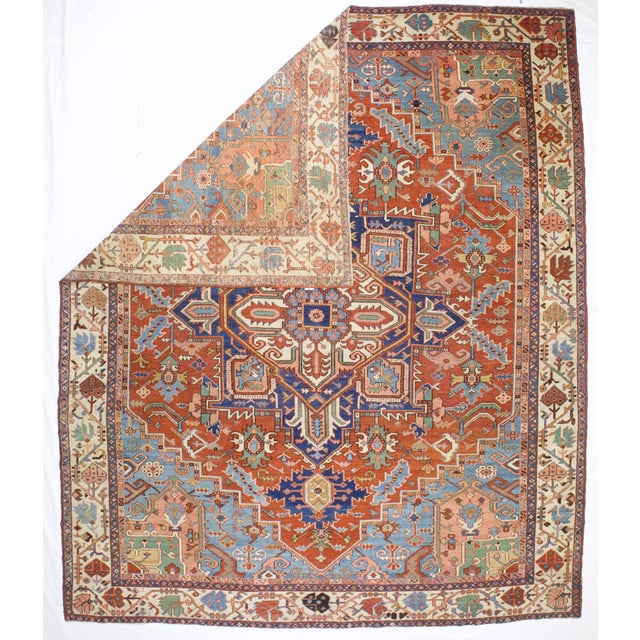 A higher grade of Heriz carpets, usually in medallion designs, with crisp natural dyes, and primarily woven between 1900...
