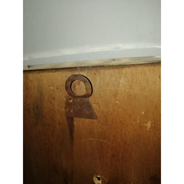 Mirror with Brass Frame, Italy, 1950s For Sale - Image 10 of 14