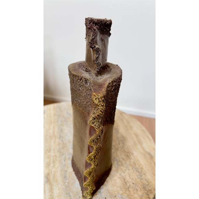 Ceramic Brutalist Abstract Ceramic Sculpture, C. 1970s For Sale - Image 7 of 8
