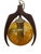Mid-Century Modern Mid-Century Modern 1960’s Pearsall Style Walnut & Amber Glass Swag Light For Sale - Image 3 of 5