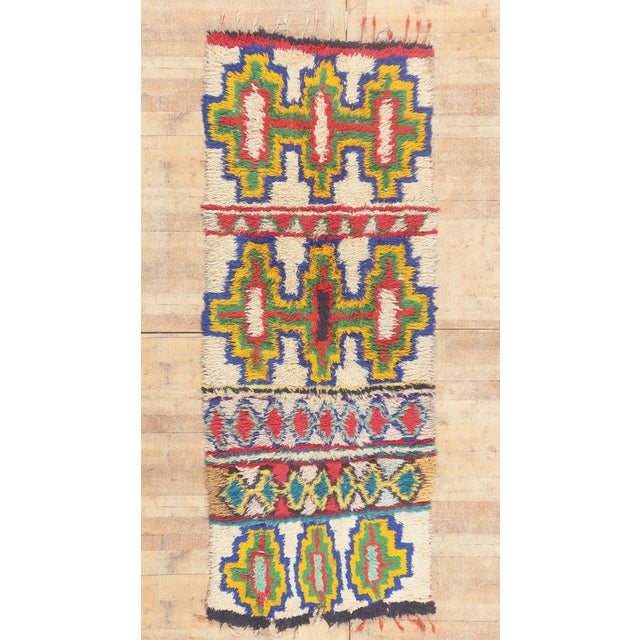 Vintage Azilal Moroccan Rug, 03'10 X 09'09 For Sale - Image 10 of 10